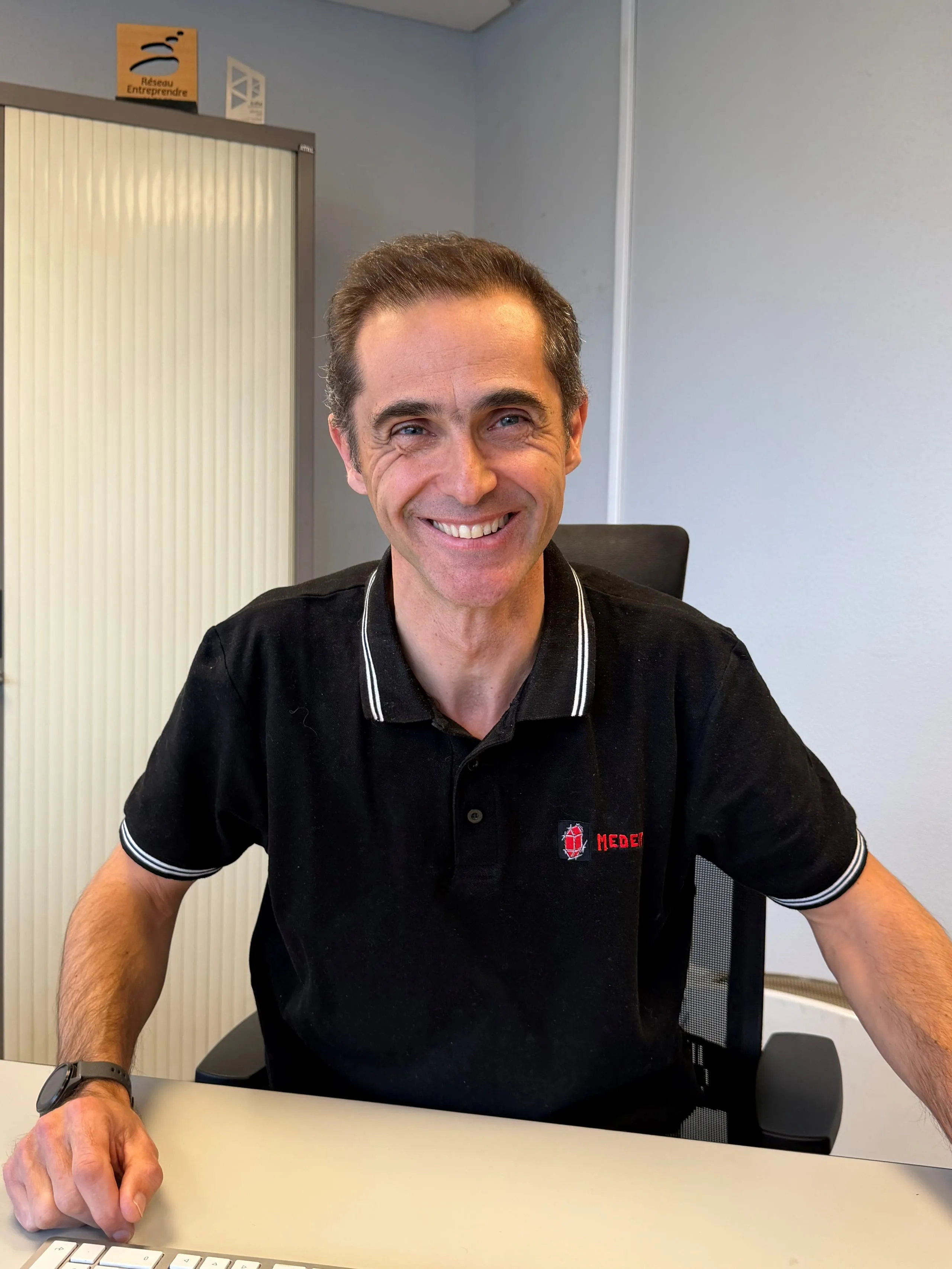 Olivier, dirigeant de l'entreprise Rémy Meder